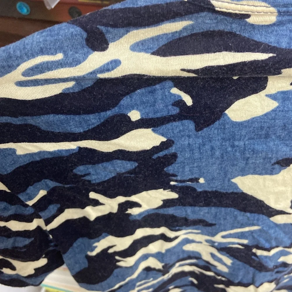 Moncler Blue Maglia Camouflage Tee - Picture 6 of 6